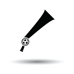 Image showing Football fans wind horn toy icon