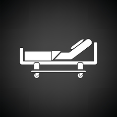 Image showing Hospital bed icon