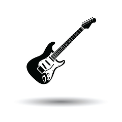 Image showing Electric guitar icon