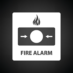 Image showing Fire alarm icon