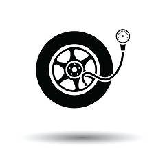 Image showing Tire pressure gage icon