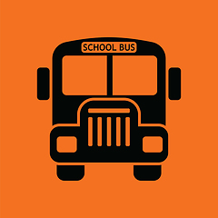 Image showing School bus icon