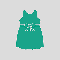 Image showing Baby girl dress icon