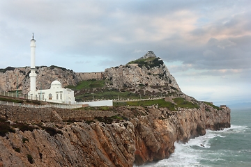 Image showing Cliff at coast of Gibraltar