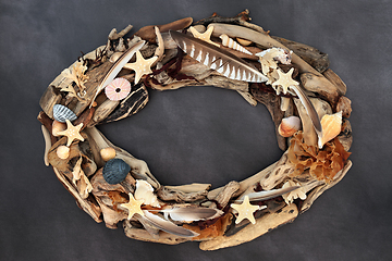 Image showing Treasure of the Sea Abstract Wreath