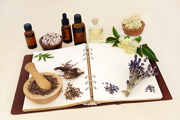 Image showing Natural Herbs Used in Herbal Medicine as a Sedative