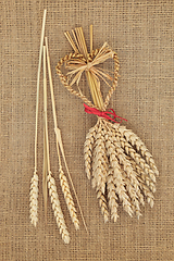 Image showing Pagan Corn Dolly and Wheat Sheaths