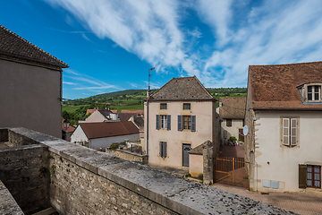 Image showing MEURSAULT, BURGUNDY, FRANCE- JULY 9, 2020: Typical living houses in Meursault