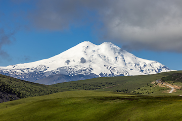 Image showing Elbrus Region. Mount Elbrus is visible in the background.