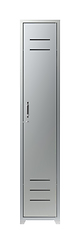 Image showing Silver metal wardrobe