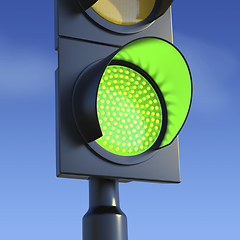 Image showing Green traffic light