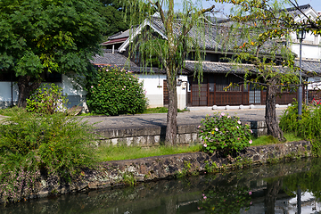 Image showing Yanagawa river canal in Japan