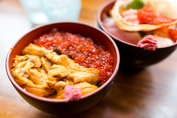 Image showing Seafood rice bowl