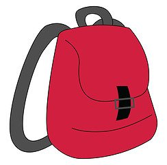 Image showing Image of backpack, vector or color illustration.