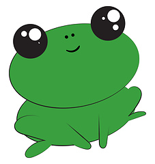 Image showing Frog, vector or color illustration.