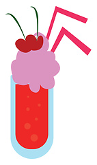 Image showing Image of drink- cocktail, vector or color illustration.