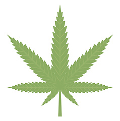 Image showing Weed, vector or color illustration.