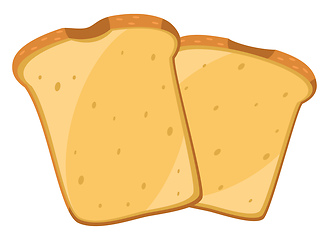 Image showing Image of bread, vector or color illustration.