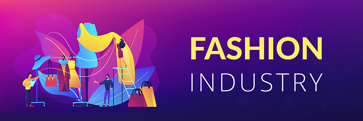 Image showing Fashion industry concept banner header.