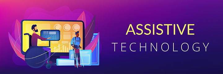 Image showing Assistive technology concept banner header