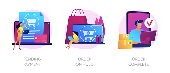 Image showing Onine shopping details vector concept metaphors