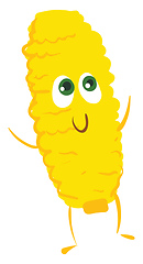 Image showing Happy corn , vector or color illustration.