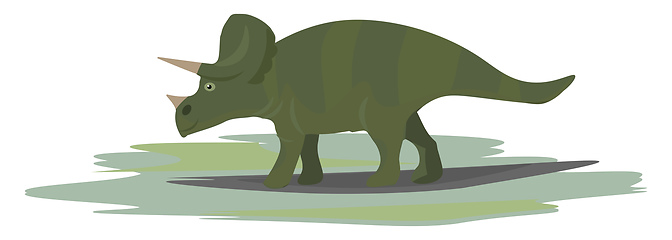 Image showing Image of ceratops - Ceratopsian dinosaur, vector or color illust