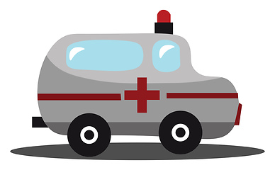 Image showing Image of emergency car - ambulance, vector or color illustration