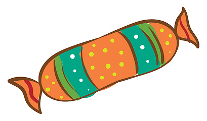 Image showing A multi color candy, vector or color illustration.