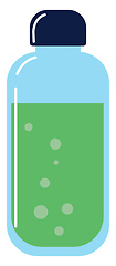 Image showing Soda in bottle, vector or color illustration.