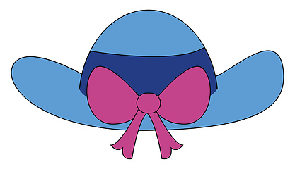Image showing Image of blue hat, vector or color illustration.