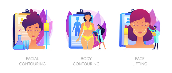 Image showing Beauty medical services vector concept metaphors.