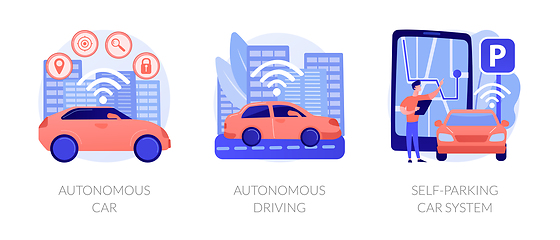 Image showing Autonomous transport vector concept metaphors