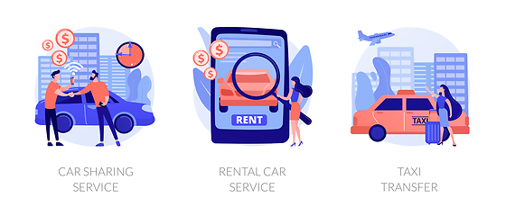 Image showing Urban mobility vector concept metaphors