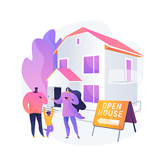 Image showing Open house abstract concept vector illustration.