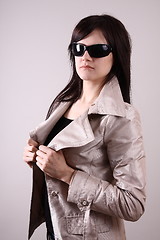 Image showing Woung woman with sunglasses