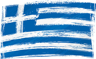 Image showing Grunge Greece flag