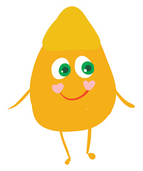 Image showing Happy corn kernel, vector or color illustration.