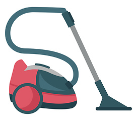 Image showing Vacuum cleaner, vector or color illustration.