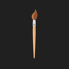 Image showing Image of brush - paint brush, vector or color illustration.