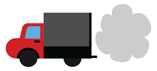 Image showing Truck, vector or color illustration.
