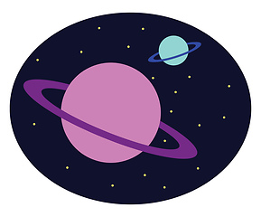 Image showing Planets, vector or color illustration.