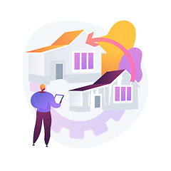 Image showing House renovation abstract concept vector illustration.
