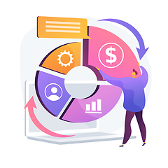 Image showing Balanced scorecard vector concept metaphor