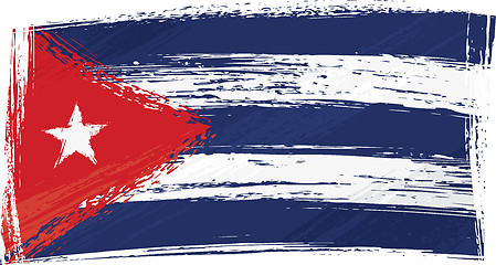 Image showing Grunge Cuba flag