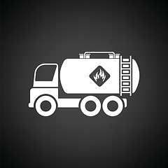 Image showing Fuel tank truck icon
