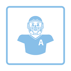 Image showing American football player icon