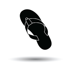 Image showing Flip flop icon