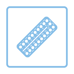 Image showing Contraceptive pill pack icon