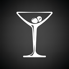 Image showing Cocktail glass icon